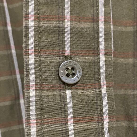 The North Face Men’s Green Stripes Multi Button Down Shirt Size-XXL/TTG - Picture 3 of 8